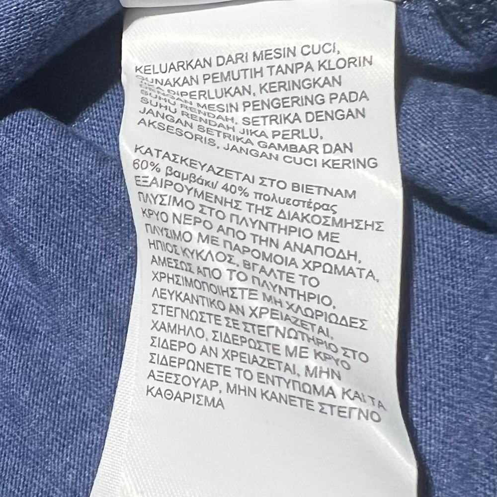 Nautica Mens Blue Heathered Long Sleeve Polo Shirt Size Large NWT - Picture 16 of 16
